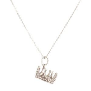 Tiffany & Co. sterling silver crown necklace
